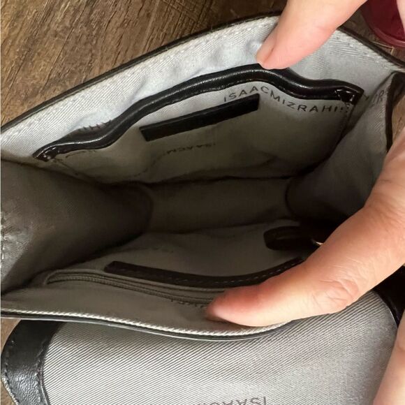 Isaac Mizrahi Mini Leather Crossbody Bag - Picture 12 of 15